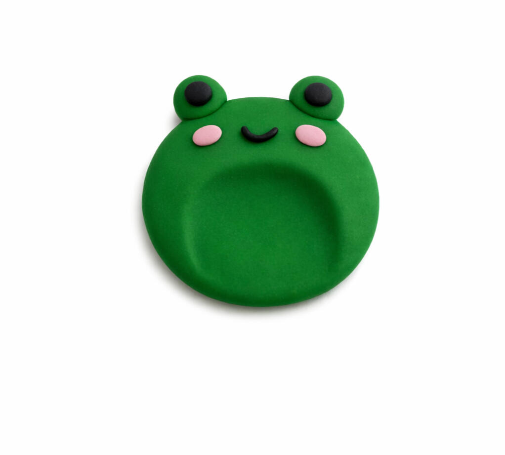 cute smiling frog worry stone